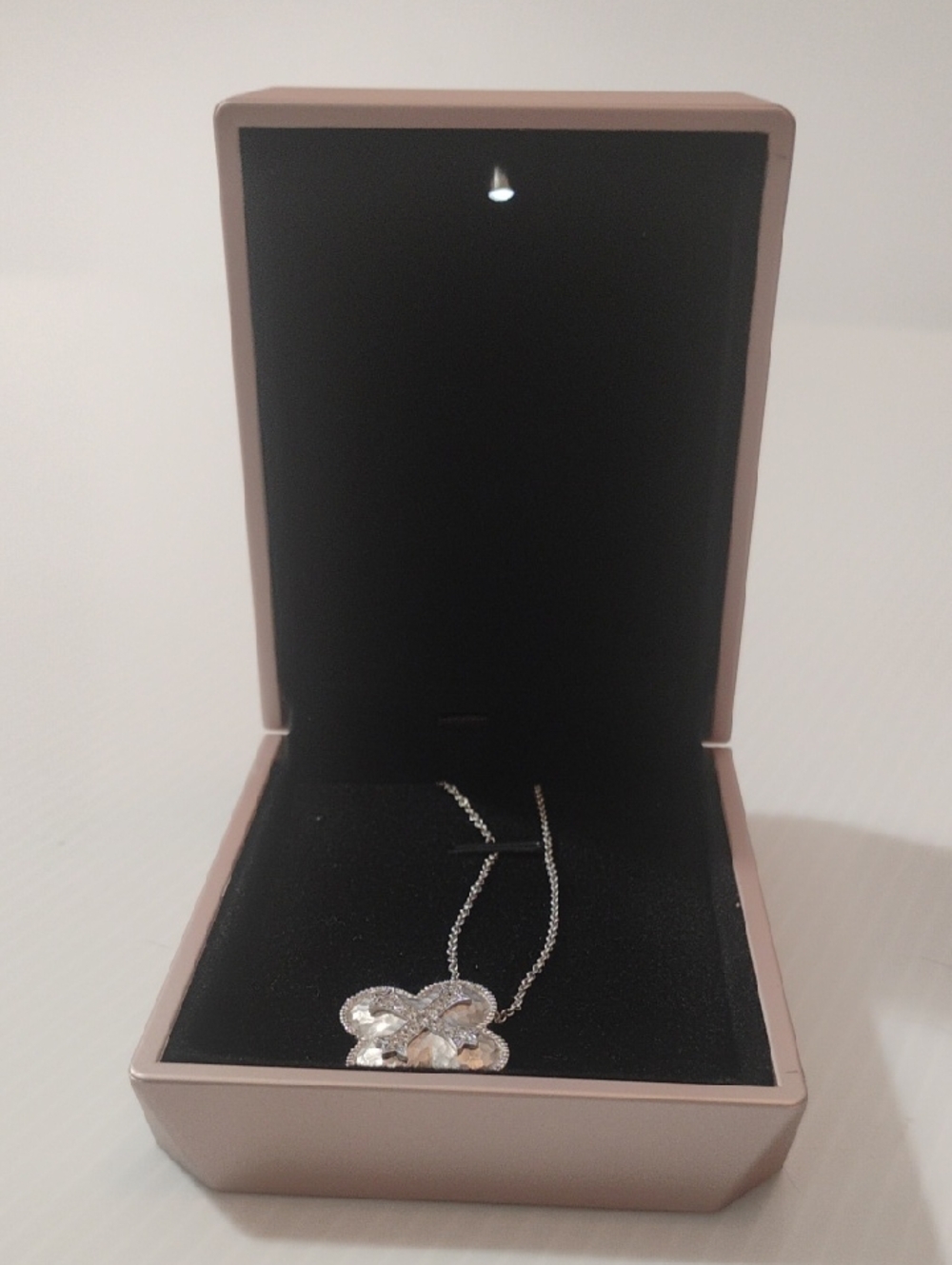 Gabriel & Co.925 Sterling Silver Woman’s 18” Diamond Cross Clover Necklace EUC - Picture 16 of 16